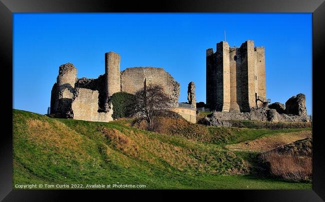 Conisbrough Castle South Yorkshire Framed Print by Tom Curtis