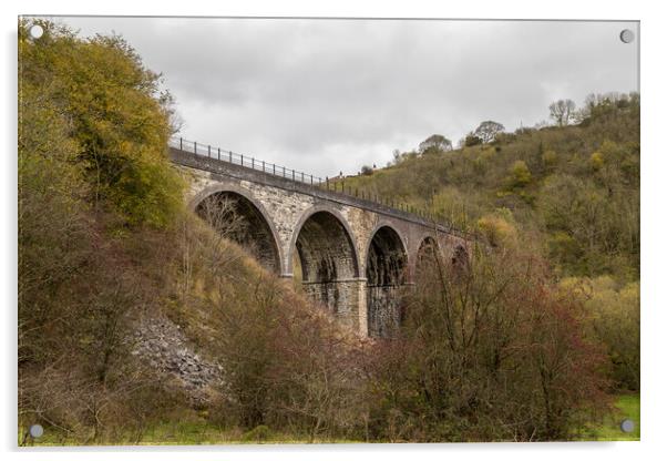 Looking up at the Monsal Head viaduct Acrylic by Jason Wells