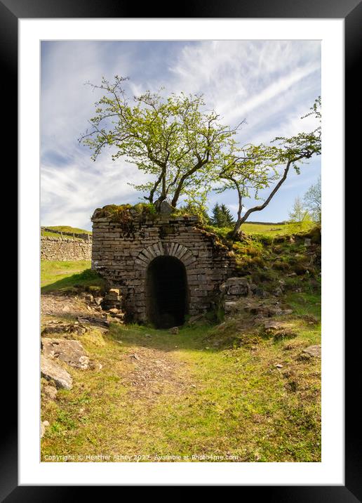 Disused mine entrance, Nenthead, Cumbria Framed Mounted Print by Heather Athey