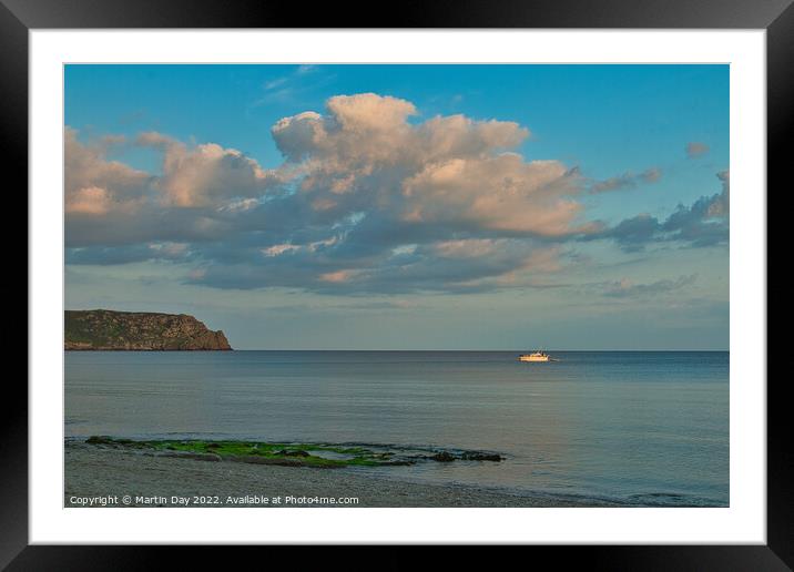 Solitude in the Sea Framed Mounted Print by Martin Day