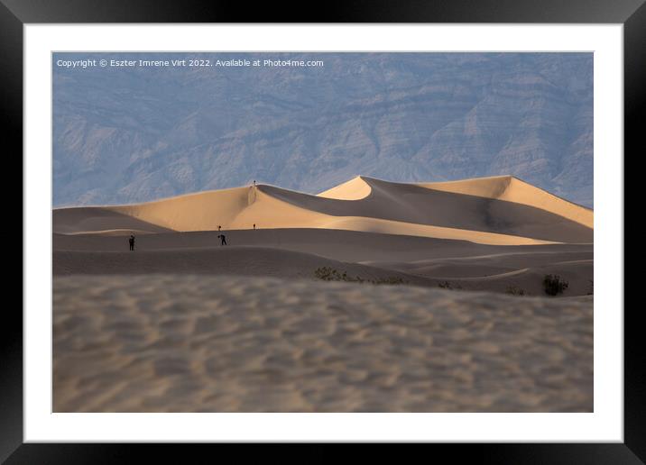Dunes in the desert Framed Mounted Print by Eszter Imrene Virt