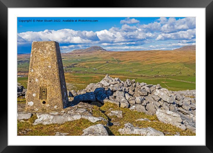 smearsett Scarr above Stainforth in the Yorkshire Dales Framed Mounted Print by Peter Stuart
