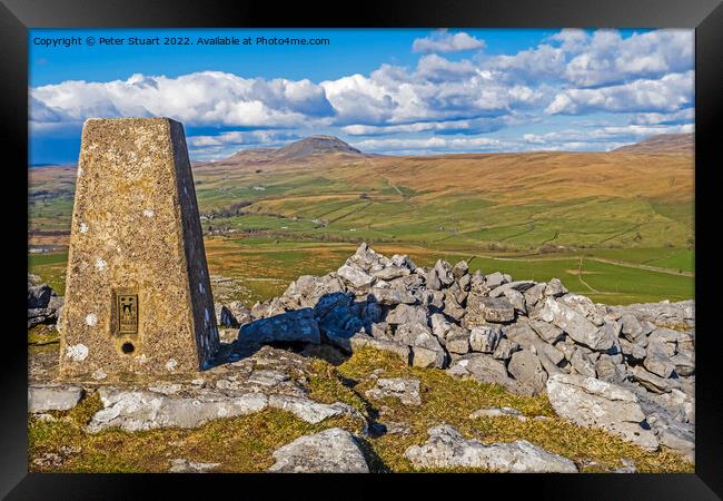 smearsett Scarr above Stainforth in the Yorkshire Dales Framed Print by Peter Stuart