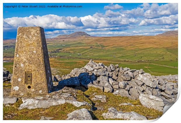 smearsett Scarr above Stainforth in the Yorkshire Dales Print by Peter Stuart