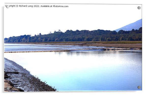 The River Nith Tidal bore at Glen Caple Acrylic by Richard Long