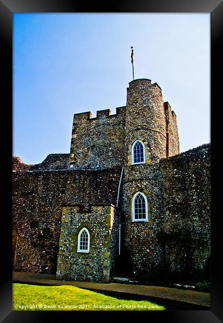 Lewes Castle, Lewes East Sussex Framed Print by Dawn O'Connor