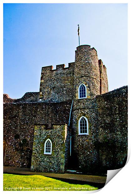 Lewes Castle, Lewes East Sussex Print by Dawn O'Connor