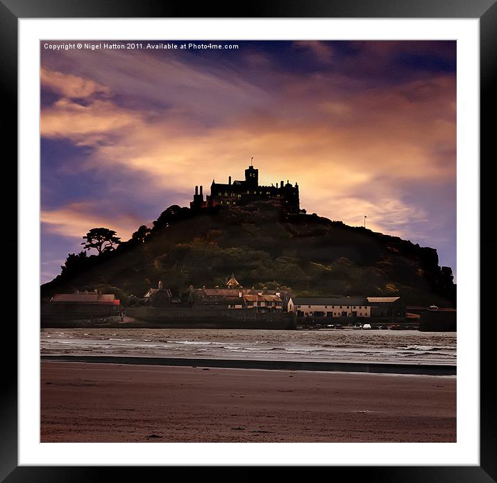 The Mount Framed Mounted Print by Nigel Hatton