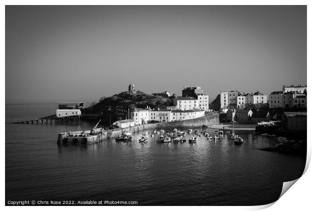 Tenby Harbour view Print by Chris Rose