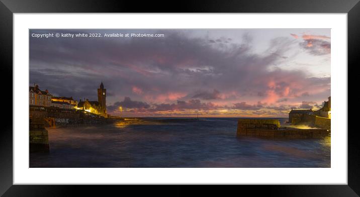 Porthleven Cornwall Framed Mounted Print by kathy white