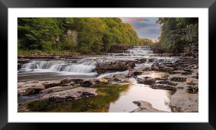 Majestic Aysgarth Waterfall Framed Mounted Print by Kevin Snelling