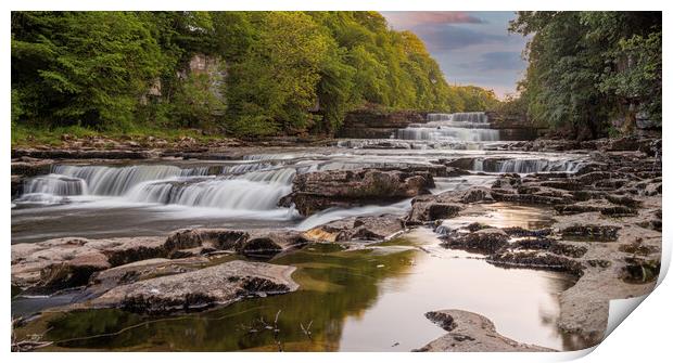 Majestic Aysgarth Waterfall Print by Kevin Snelling