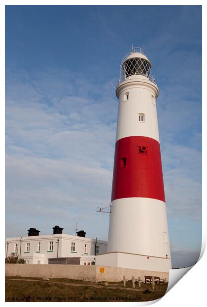 Portland Bill lighthouse, Dorset Print by Gordon Dixon
