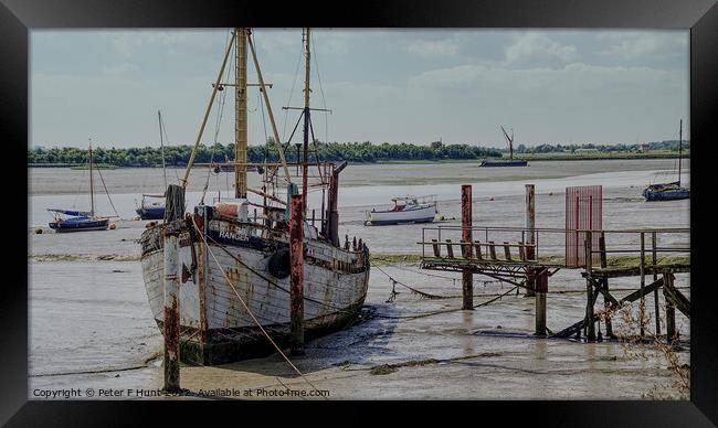 Low Tide On The Blackwater Framed Print by Peter F Hunt