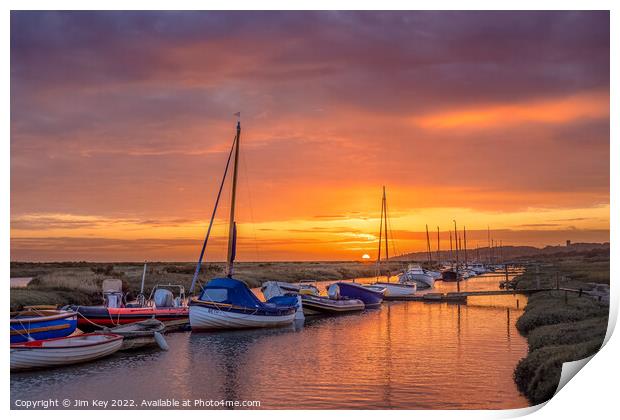 The River Glaven Morston Norfolk        Print by Jim Key