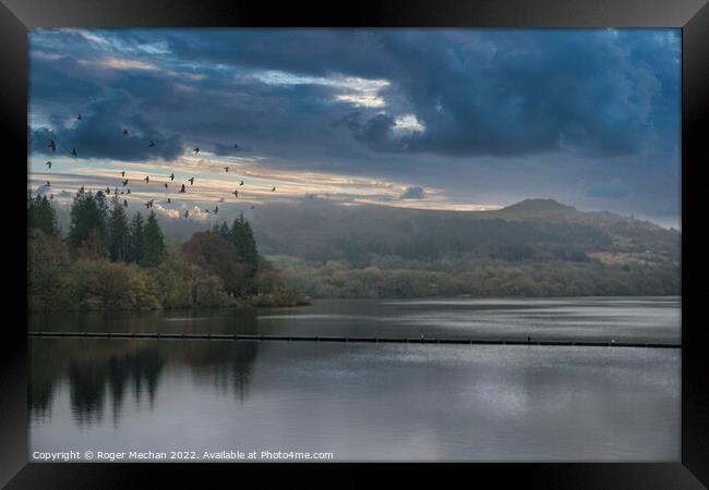 Tempestuous Dartmoor Skies Framed Print by Roger Mechan