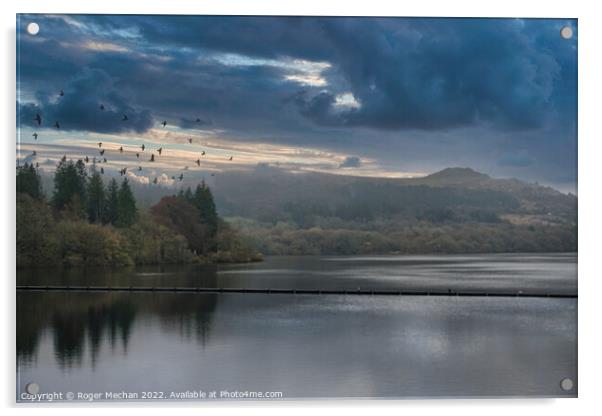 Tempestuous Dartmoor Skies Acrylic by Roger Mechan