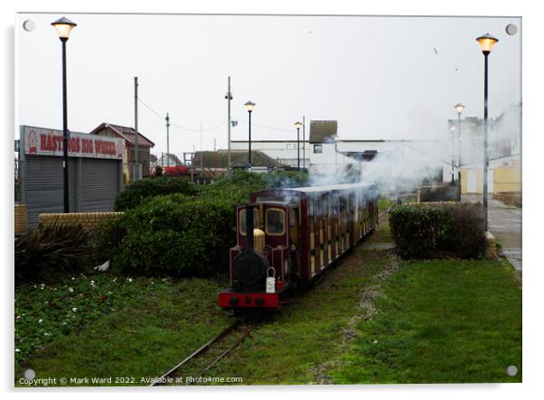 Hastings Miniature Railway Acrylic by Mark Ward