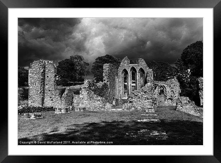 Inch Abbey, in County Down Framed Mounted Print by David McFarland