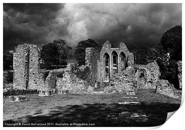 Inch Abbey, in County Down Print by David McFarland