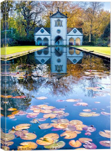 Bodnant Garden Summer House Canvas Print by Rick Lindley
