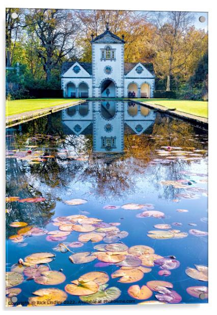 Bodnant Garden Summer House Acrylic by Rick Lindley