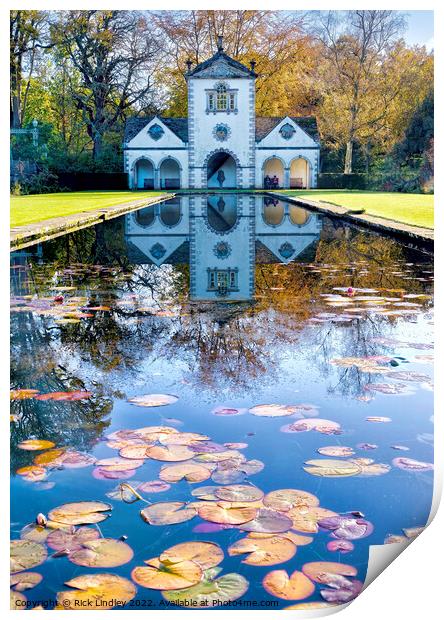 Bodnant Garden Summer House Print by Rick Lindley