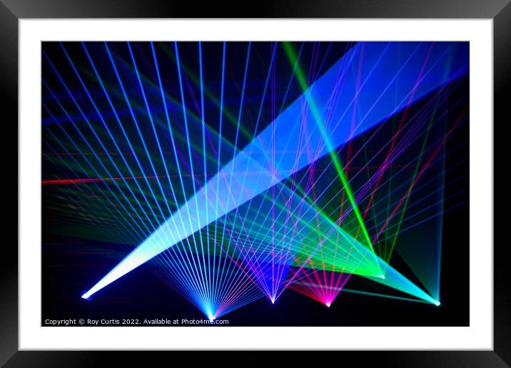 Laser 5 Framed Mounted Print by Roy Curtis