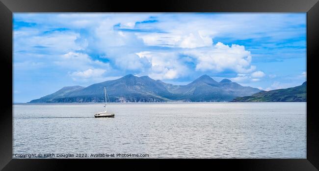 Rum and the Sound of Eigg Framed Print by Keith Douglas