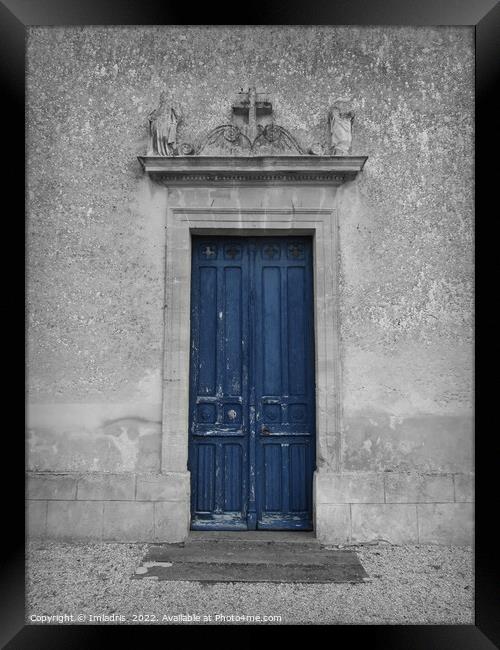 The Old Blue Door, France Framed Print by Imladris 