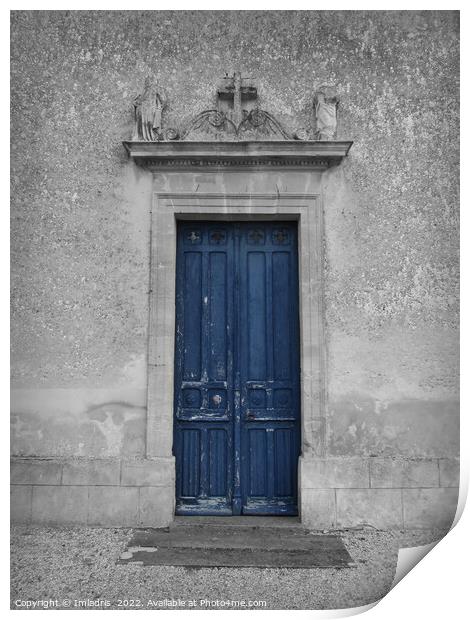 The Old Blue Door, France Print by Imladris 