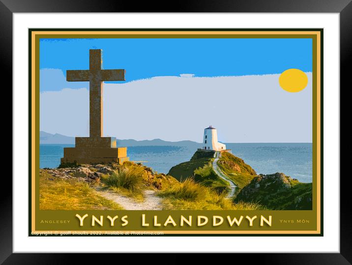 Llanddwyn Island / Ynys Llanddwyn on Anglesey Framed Mounted Print by geoff shoults