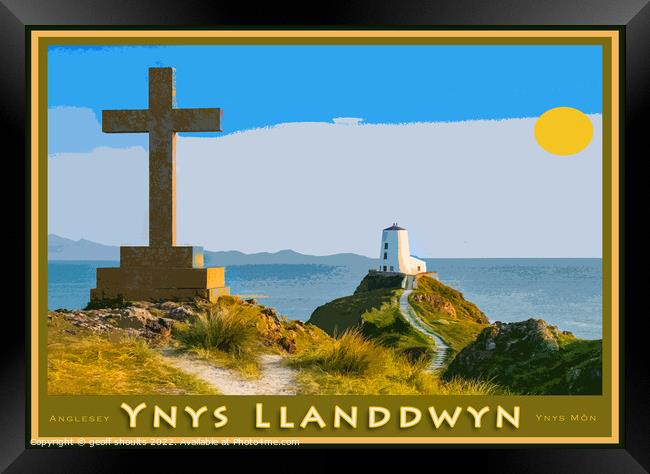 Llanddwyn Island / Ynys Llanddwyn on Anglesey Framed Print by geoff shoults