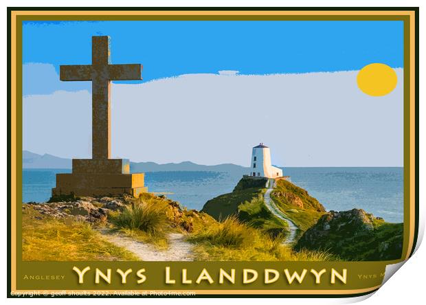 Llanddwyn Island / Ynys Llanddwyn on Anglesey Print by geoff shoults
