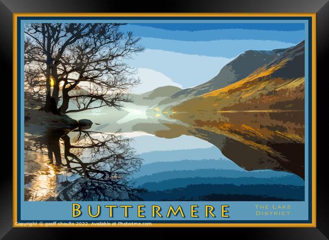 Buttermere, The Lake District Framed Print by geoff shoults