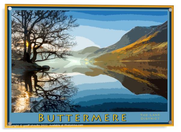 Buttermere, The Lake District Acrylic by geoff shoults