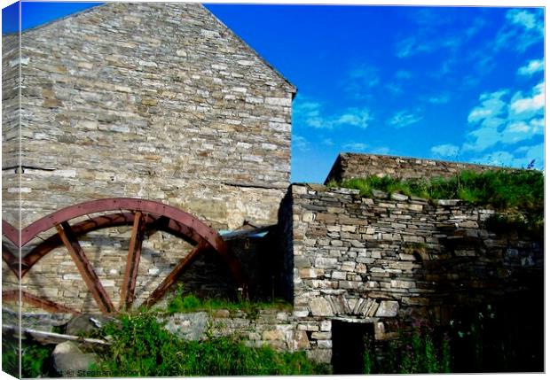 Corcreggan's Mill, Donegal Canvas Print by Stephanie Moore
