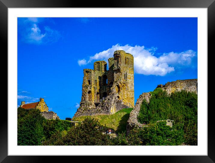 Scarborough Castle Framed Mounted Print by Tony Millward