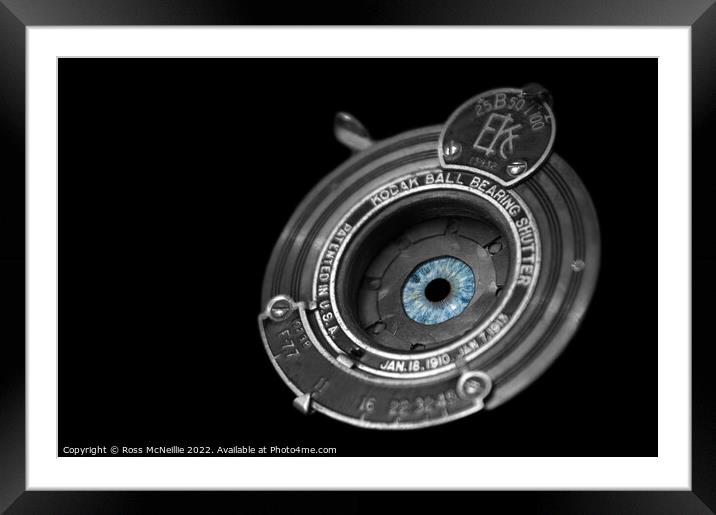 The Eye of the Camera Framed Mounted Print by Ross McNeillie