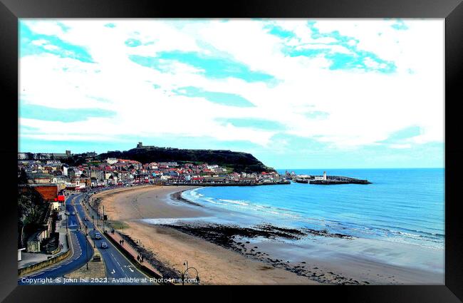 South Bay at Scarborough, Yorkshire. Framed Print by john hill