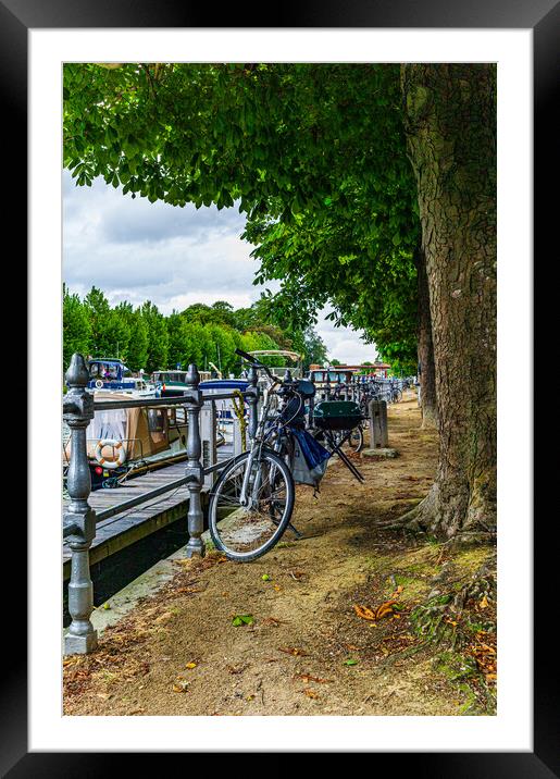Bruges Towpath Framed Mounted Print by Gerry Walden LRPS