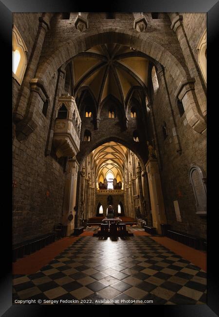 St. Procopius Basilica in Trebic, Czechia. Romanesque-Gothic church built in 13th century. UNESCO world heritage site. Framed Print by Sergey Fedoskin