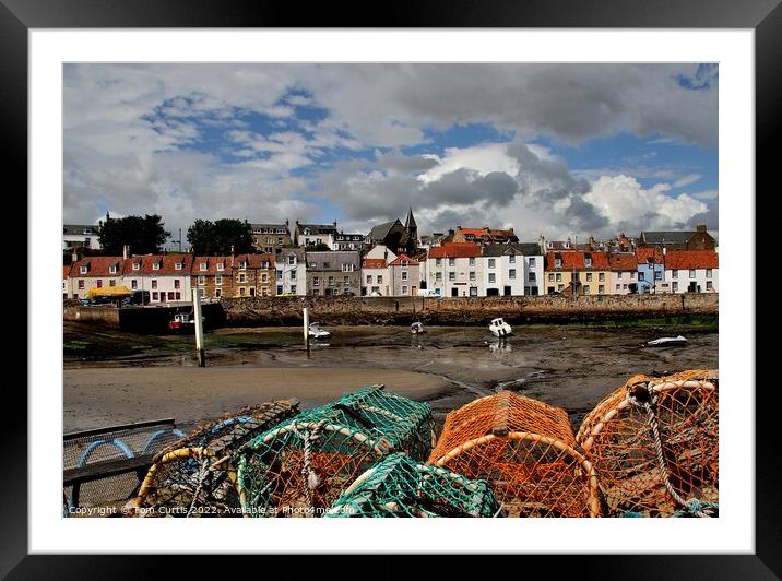 St Monans Harbour Framed Mounted Print by Tom Curtis