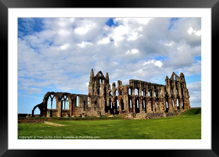 Whitby Abbey North Yorkshire Framed Mounted Print by Tom Curtis