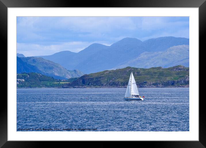 Boat near Morar, Scottish Highlands Framed Mounted Print by Keith Douglas