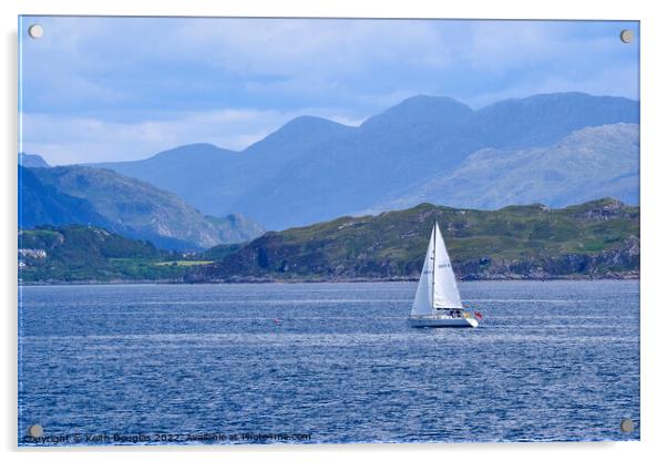 Boat near Morar, Scottish Highlands Acrylic by Keith Douglas