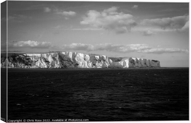 White Cliffs of Dover Canvas Print by Chris Rose