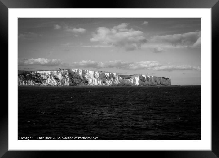 White Cliffs of Dover Framed Mounted Print by Chris Rose