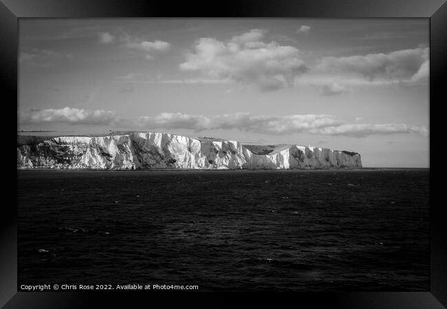 White Cliffs of Dover Framed Print by Chris Rose