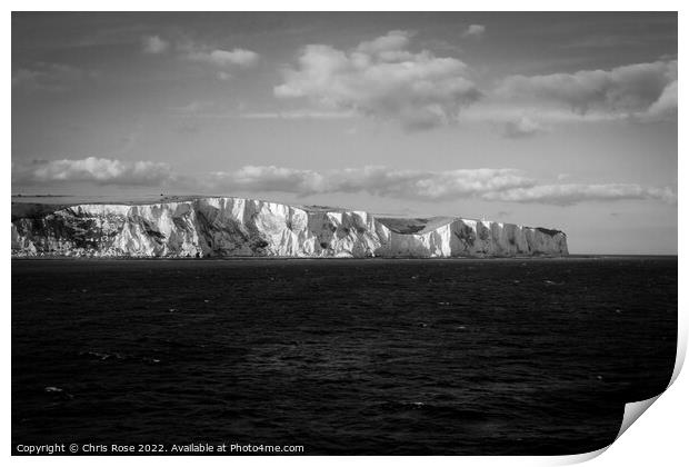 White Cliffs of Dover Print by Chris Rose